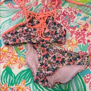 Cute floral bathing suit